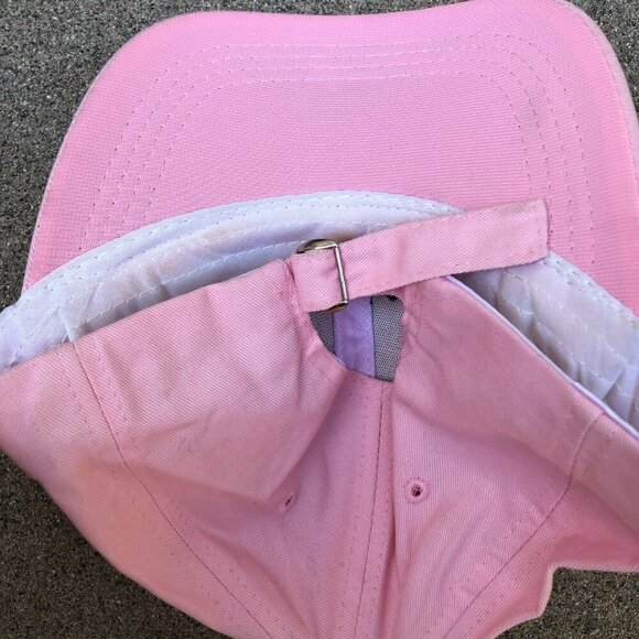 Eye Lashes Baseball Hat Women's Pink Adjustable Cap 100% Cotton​ - Picture 3 of 5